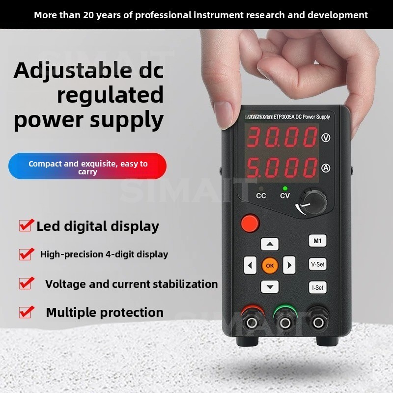 Programmable Dc Power Supply 30V 10A - 小型で調整可能なDC電源、プログラム制御可能、30V、5A、10A、修理用。
