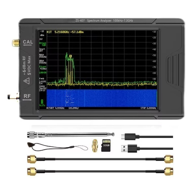 ZS-406/ZS-407 4インチ画面ハンドヘルドスペクト - Signal Generator Spectrum Analyzer のレビューと価格
