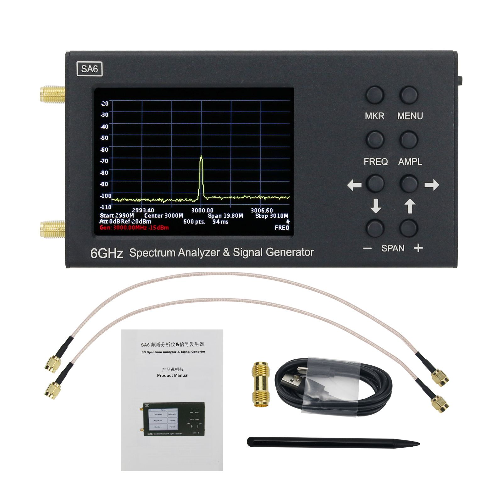 SA6 6GHz スペクトラムアナライザ 信号発生器 RF  - Signal Generator Spectrum Analyzer のレビューと価格
